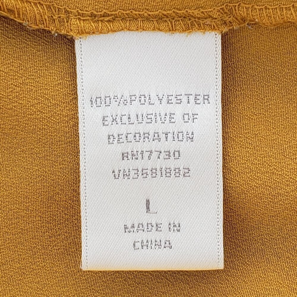 Rodarte for Target Mustard Yellow Lace Trim Camisole Top Size Large - Picture 6 of 8